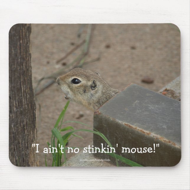 Desert Ground Squirrel Funny Mousepad (Frente)