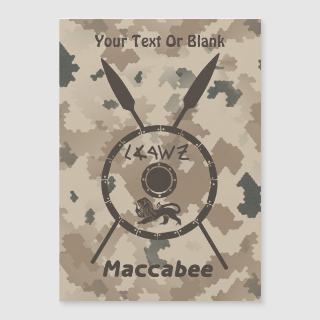 Desert Maccabee Shield E Spears (Frente)