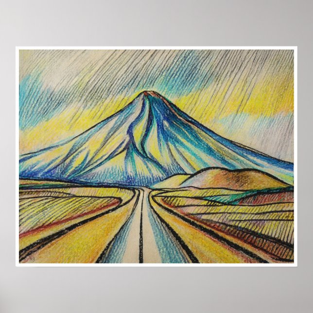 Desert Road - Archival Art Impressão (Frente)