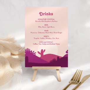 Desert Sunset Bachelorette Drink - Sinal de menu