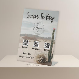 Deserto | Boho | Estética | Código QR | Sinal de P