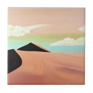Deserto do Sudoeste com Arte Minimalista de Dunas