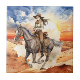 deserto fofo de cowgirl Ocidental