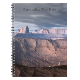Deserto personalizado do caderno espiral do ode