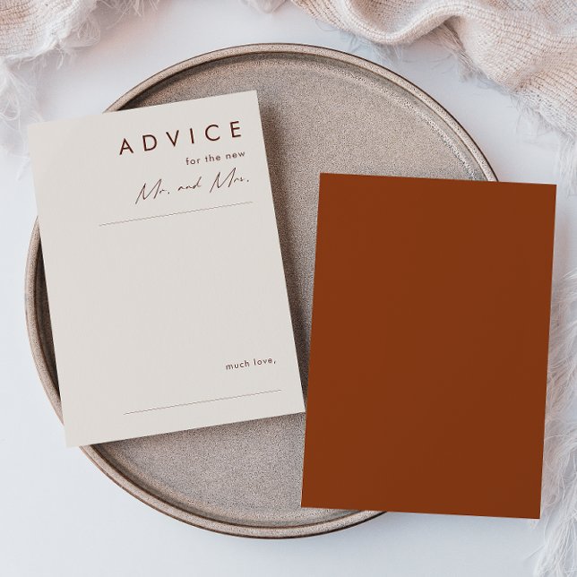 Deserto Simples | Cartão de Conselheiro de Casamen (Criador carregado)