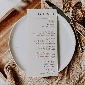 Deserto Simples | Menu Janto Casamento Branco Natu