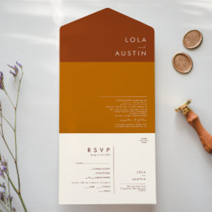 Deserto Simples Terracotta, Orange e Cinnamon Al