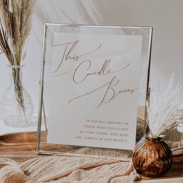 Deserto Whimsic | Beige This Candle Burns Poster (Criador carregado)