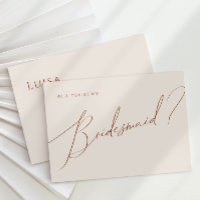 Deserto Whimsic | Cartão de Proposta Beige Bridesm