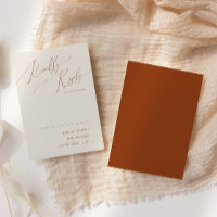 Deserto Whimsic | Cartão RSVP Terracotta