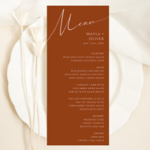 Deserto Whimsic Menu Janto Casamento Terracotta