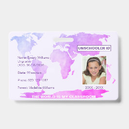 Desescolarização do Crachá do Mapa de Escolas Domé