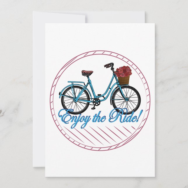 Desfrute Da Bicicleta Azul De Corrida (Frente)