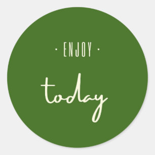 desfrute hoje. Adesivos