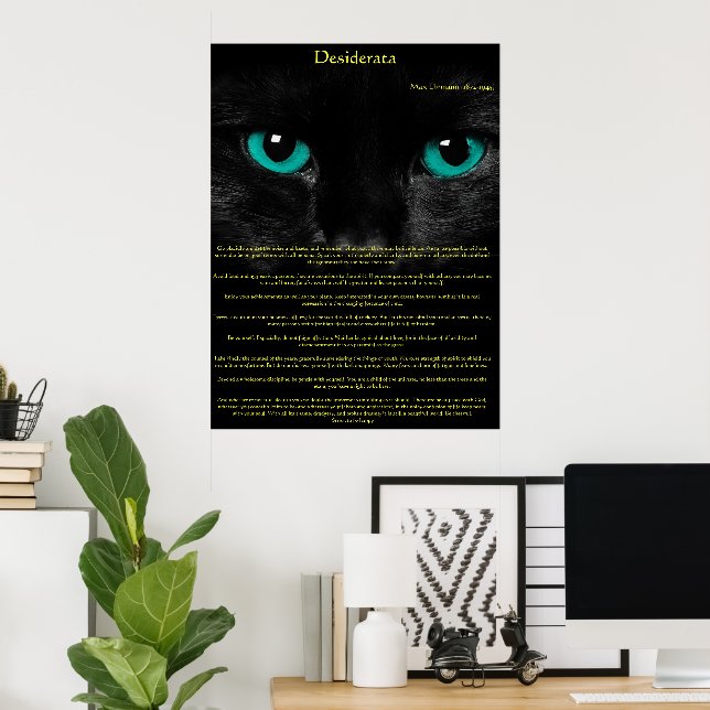 Desiderata Cat Eyes Posters (Escritório em casa)