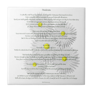 Desiderata com margaridas