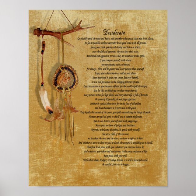 Desiderata dreamcatch poster (Frente)