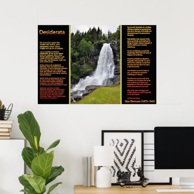 DESIDERATA Laranja Posters 13 (Escritório em casa)
