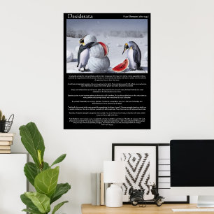 Desiderata Penguins Posters de melancia de neve