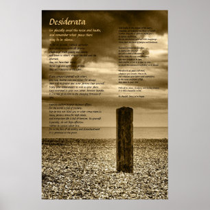 Desiderata poster - Eu tenho tempo