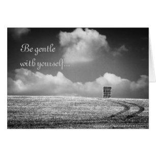 Desiderata Seja gentil, notelet / cartão