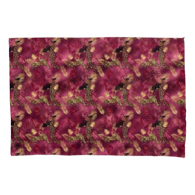 Design 10 da Série Burgundy e Dourada Leopard (Frente)