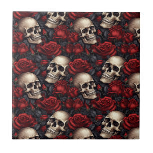 Design 10 da série Rosa de crânio e