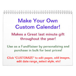 design 2014 Seu Próprio Calendário ~ Faça Seu Próp