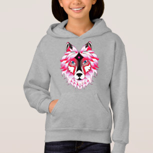 Design- 24531 Pink Wolf Head