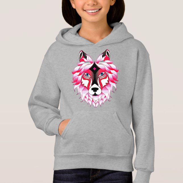 Design- 24531 Pink Wolf Head (Frente)