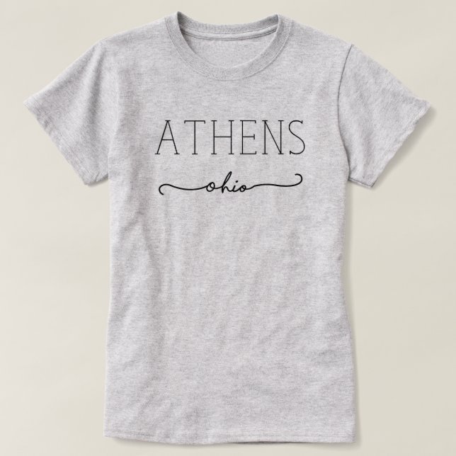 Design 2 da camisa de Atenas Ohio (Frente do Design)