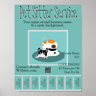 Design 2 do Poster Pet Sitter Service