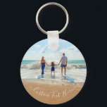 Design a sua própria Chaveiro personalizada de fot<br><div class="desc">Chaveiros de texto e fotos personalizadas - Design único - Família personalizada/amigos ou presente de Chaveiro pessoal - Adicione seu texto e foto - Redimensionar e mover elementos com a ferramenta Personalização! Escolha fontes / tamanho / cor! Boa Sorte - Seja Feliz :)</div>