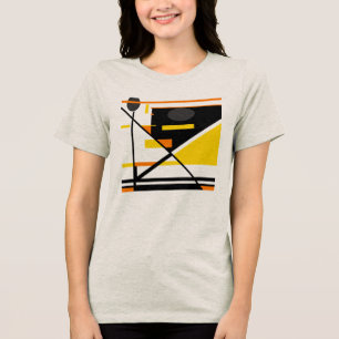 Design Abstrativo Contemporâneo Dourado Laranja Pr