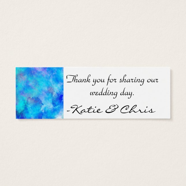 Design Abstrato Azul Icy (Verso)