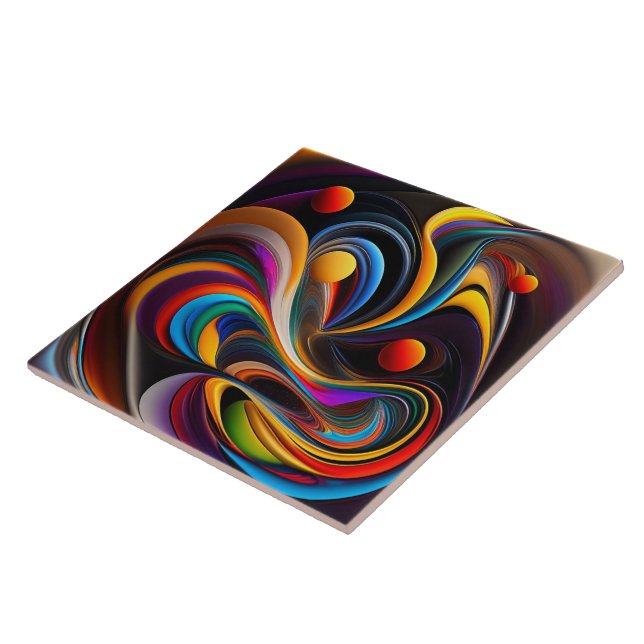 Design abstrato Azulejo cerâmico (Lateral)