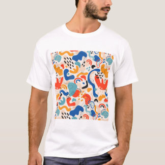 Design abstrato casual de camiseta