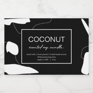 Design abstrato da etiqueta do produto de velas