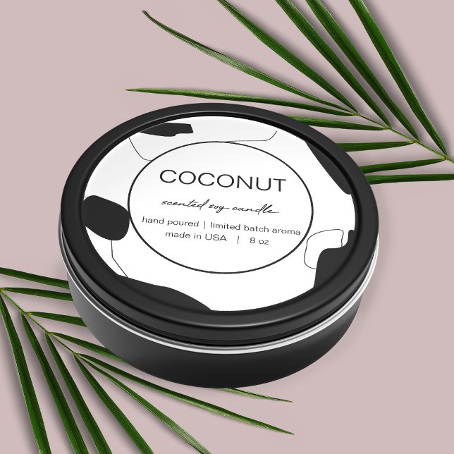 Design abstrato da etiqueta do produto de velas De (Criador carregado)