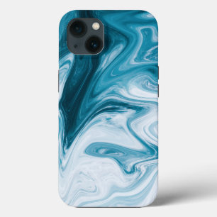 Design Abstrato das Ondas de Praia Azul