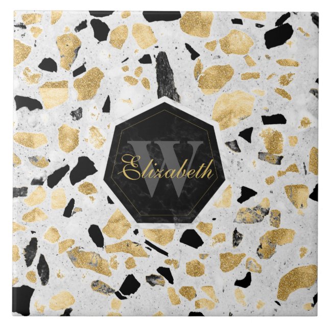 Design abstrato de mármore clássico da safra dinta (Frente)