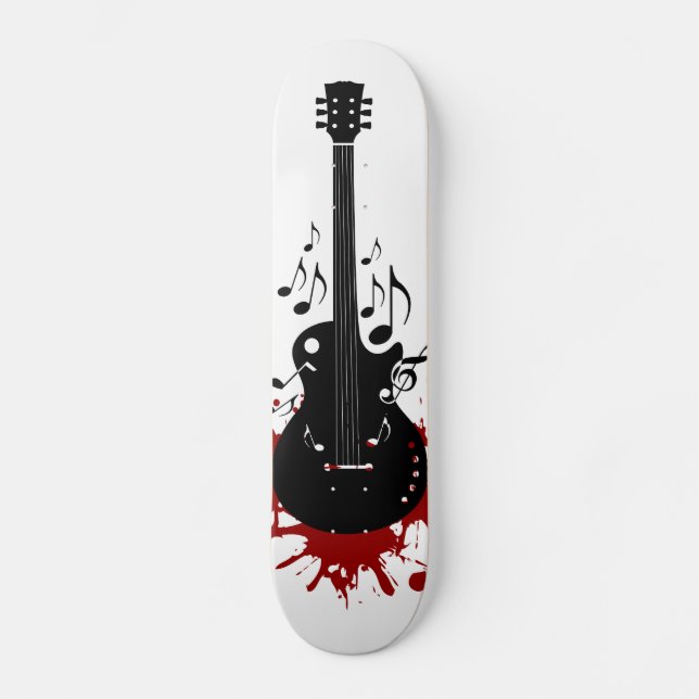Design abstrato do skate da guitarra (Frente)