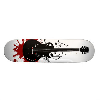 Design abstrato do skate da guitarra