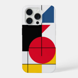 Design Abstrato Geométrico Círculo Vermelho Bauhau