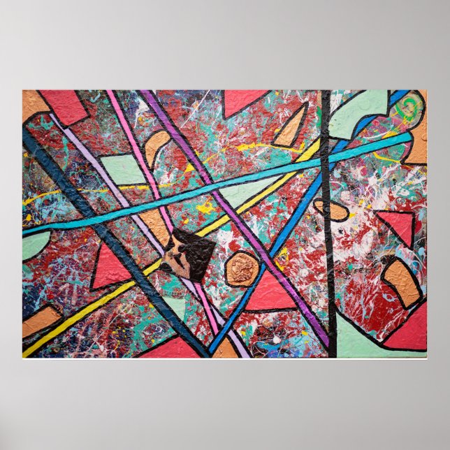 Design abstrato I impressão (Frente)