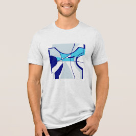 Design abstrato inspirado na MCM de Cinza azul