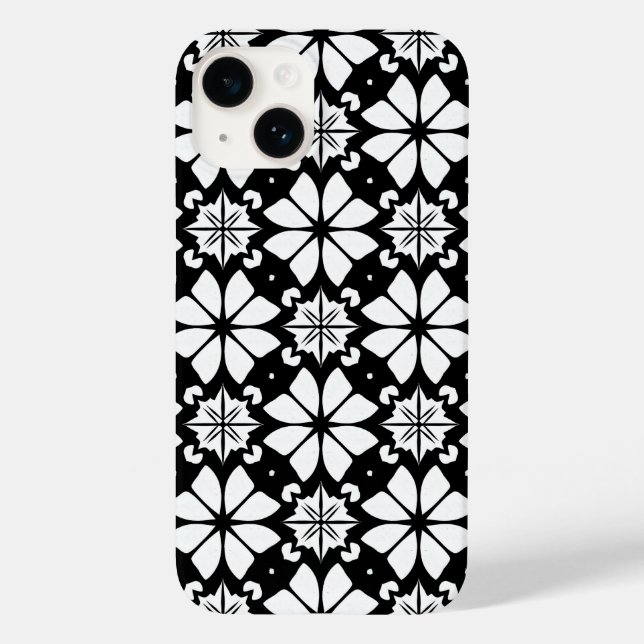 Design Abstrato Minimalista Moderno Preto e Branco (Verso)