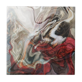 Design Abstrato Vermelho Marbado