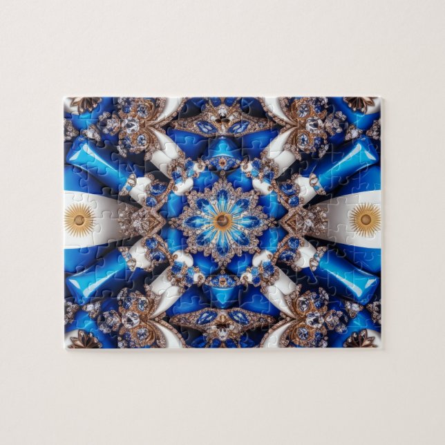 Design argentino quebra-cabeça abstrato (Horizontal)