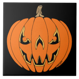 Design Assustador de Jack-o'-Lantern de Halloween